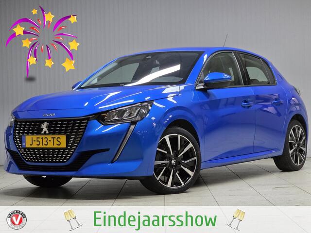 Peugeot 208 1.2 PureTech Allure/ D-Riem verv: 96.000 KM!/ Virtual Cockpit/ 17'' LMV/ Keyless-GO/ Lane-Assist./ Half-Leder/ Groot Navi/ Apple + Android/ DAB+/ Clima/ Cruise/ Armsteun/ Multi. LEDER. Stuur.