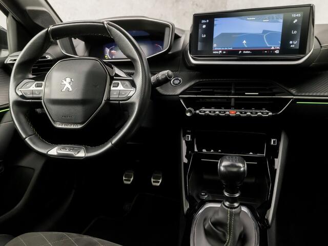 Peugeot 208 1.2 PureTech GT Sport (PANORAMADAK, APPLE CARPLAY, LEDER/ALCANTARA, SFEERVERLICHTING, 360 CAMERA, ADAPTIVE CRUISE, SPORTSTOELEN, LED KOPLAMPEN, KEYLESS, NIEUWSTAAT)