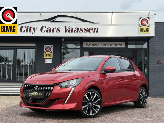 Peugeot 208 1.2 PureTech Blue Lease Allure automaat 131 pk org nl auto nap logisch navi camera climate ctr cruise ctr led half leder/stof lmv 17 inch dealer onderhouden