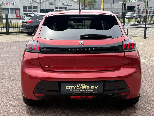 Peugeot 208 1.2 PureTech Blue Lease Allure automaat 131 pk org nl auto nap logisch navi camera climate ctr cruise ctr led half leder/stof lmv 17 inch dealer onderhouden