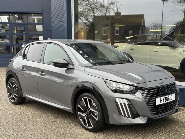 Peugeot 208 Hybrid 145 PK Automaat GT | Alcantara Stoelen met Verwarming en Massage | Full LED Verlichting | Navigatie via Telefoon | Camera | Parkeersensoren | Cruise Control | Keyless Entry | Dakspoiler | DAB+ Radio | Digitaal Dashboard | Apple Carplay Draadloos |