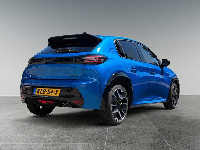 Peugeot 208 GT 1.2 Hybrid 145pk e-DCS6 | ADAPTIVE CRUISE | KEYLESS ENTRY | 360° CAMERA | NAVI | LEDER/STOF | DODEHOEKBEW. | DAB+ | CLIMA | APPLE CARPLAY / ANDROID AUTO |