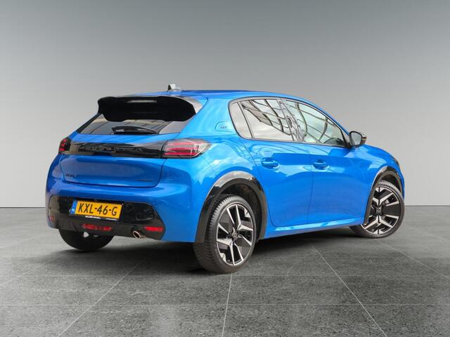 Peugeot 208 GT 1.2 Hybrid 110pk e-DCS6 | ALCANTARA PAKKET | STOELVERW. | DODEHOEKBEW. | NAVI | 360° CAMERA | CRUISE CONTROL | CLIMA | MASSAGESTOEL | DRAADLOOS APPLE CARPLAY / ANDROID AUTO |