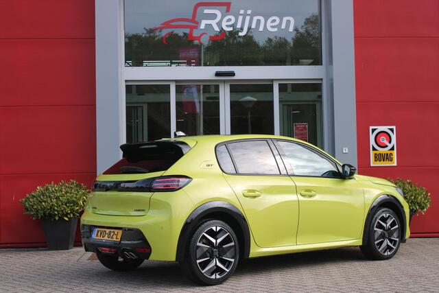 Peugeot 208 1.2 Hybrid 145PK AUTOMAAT GT | PANORAMA DAK | ADAPTIVE CRUISE CONTROL | KEYLESS ENTRY/START | LICHTMETALEN VELGEN 17" | ACHTERUITRIJ CAMERA | FULL LED KOPLAMPEN | PARKEERSENSOREN VOOR + ACHTER | DAB+ RADIO | NAVIGATIE | SFEER VERLICHTING | DRAADLOZE TELEFOONLADER |