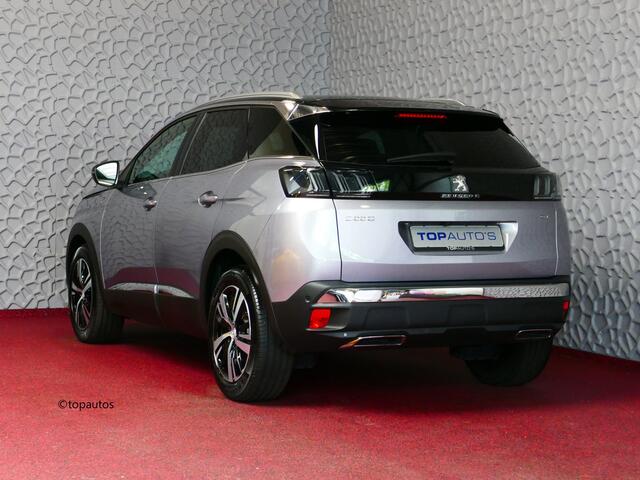 Peugeot 3008 130PK GT PACK LEER I-COCKPIT LED CARPLAY EUROPA.NAVI ELEK.KLEP CAMERA ADAP.CRUISE ZWARTE HEMEL. ALCANTARA/LEER BLINDSPOT. 2024