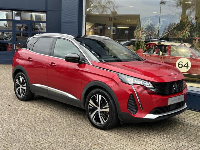 Peugeot 3008 1.6 HYbrid 225 GT | Navigatie | Plug in Hybride | Elektrische Achterklep | Keyless Entry | Full LED Verlichting | Automaat | Dodehoek bewaking | Stoelverwarming | Cruise Control | Lichtmetaal | Camera.