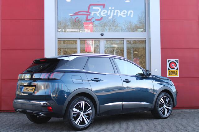 Peugeot 3008 1.2 Hybrid 136PK GT | 360° CAMERA | NAVIGATIE | ADAPTIVE CRUISE CONTROL | APPLE CARPLAY/ANDROID AUTO | CLIMATE CONTROL | 18" LICHTMETALEN VELGEN | DODEHOEK DETECTIE | KEYLESS ENTRY/START | FULL LED KOPLAMPEN | PARKEERSENSOREN VOOR EN ACHTER | DAB+ RADIO |