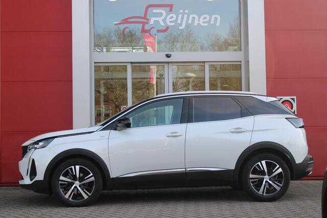 Peugeot 3008 1.2 136PK Hybrid GT | 360° CAMERA | NAVIGATIE | ADAPTIVE CRUISE CONTROL | APPLE CARPLAY/ANDROID AUTO | CLIMATE CONTROL | 18" LICHTMETALEN VELGEN | DODEHOEK DETECTIE | KEYLESS ENTRY/START | FULL LED KOPLAMPEN | PARKEERSENSOREN VOOR EN ACHTER | DAB+ RADIO |