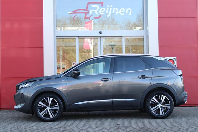 Peugeot 3008 1.2 Hybrid 136PK GT | 360° CAMERA | NAVIGATIE | ADAPTIVE CRUISE CONTROL | APPLE CARPLAY/ANDROID AUTO | CLIMATE CONTROL | 18" LICHTMETALEN VELGEN | DODEHOEK DETECTIE | KEYLESS ENTRY/START | FULL LED KOPLAMPEN | PARKEERSENSOREN VOOR EN ACHTER | DAB+ RADIO |