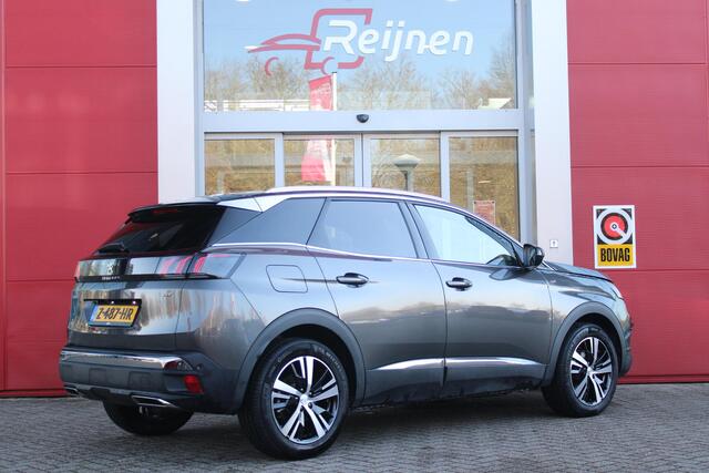 Peugeot 3008 1.2 Hybrid 136PK GT | 360° CAMERA | NAVIGATIE | ADAPTIVE CRUISE CONTROL | APPLE CARPLAY/ANDROID AUTO | CLIMATE CONTROL | 18" LICHTMETALEN VELGEN | DODEHOEK DETECTIE | KEYLESS ENTRY/START | FULL LED KOPLAMPEN | PARKEERSENSOREN VOOR EN ACHTER | DAB+ RADIO |