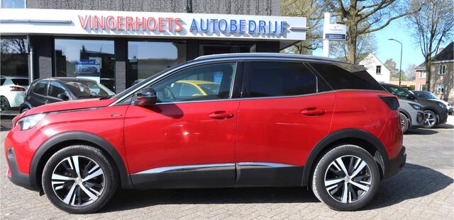 Peugeot 3008 130 Pk Benzine * GT Line *** Automaat *** Schuifdak * Navigatie * 1/2 Leder * Dodehoekbewaking * Parkeer Camera Voor en Achterzijde * Keyless Entry & Start Button * Climate & Cruise Control * TOP onderhouden * Vingerhoets: Vierde Generatie Eersteklas Serv