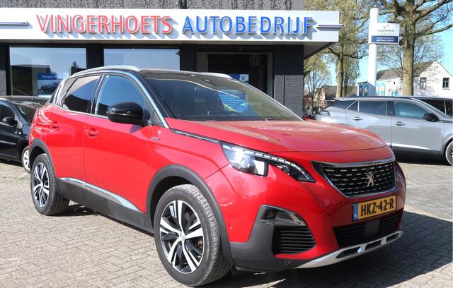 Peugeot 3008 130 Pk Benzine * GT Line *** Automaat *** Schuifdak * Navigatie * 1/2 Leder * Dodehoekbewaking * Parkeer Camera Voor en Achterzijde * Keyless Entry & Start Button * Climate & Cruise Control * TOP onderhouden * Vingerhoets: Vierde Generatie Eersteklas Serv