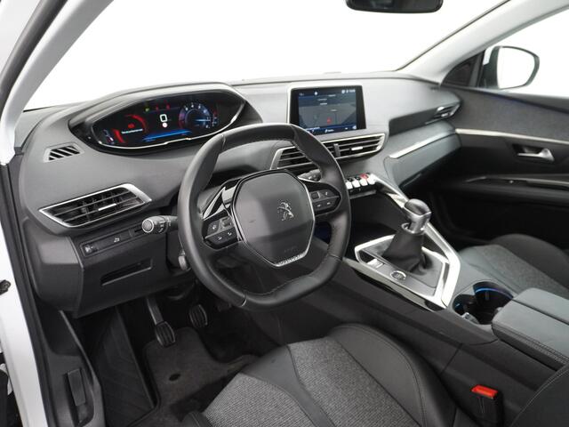 Peugeot 3008 T131PK Blue Premium Apple Carplay Android Auto 360°Camera Lmv 19" Cruise Control Navi Ecc Pdc Dab Regen-Lichtsensor Keyless Led Privacy Glas Visio park 1 Draadloze telefoonlader Rijstrooksensor Verkeersbord detectie Pack City Origineel Nederlandse Auto