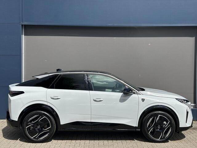 Peugeot 3008 e-3008 GT Avantage 210 PK 73 kWh | 525 KM WLTP | Volledig Lederen Bekleding | LED Matrix Verlichting | Navigatie | 20" Lichtmetalen Velgen | 360 Graden Camera | Dode Hoek Detectie | Adaptieve Cruise Control | Stoelverwarming + Massage + Ventilatie | Hoge 