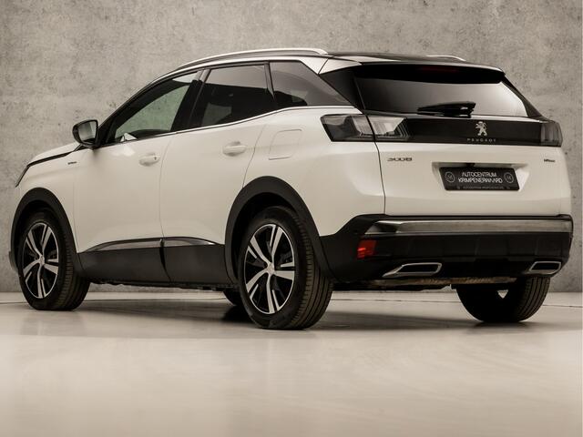 Peugeot 3008 1.6 HYbrid 225 GT 225Pk Automaat (APPLE CARPLAY, GROOT NAVI, LEDER, KEYLESS, 360 CAMERA, SPORTSTOELEN, ADAPTIVE CRUISE, SFEERVERLICHTING, GETINT GLAS, LED KOPLAMPEN, NIEUWSTAAT)