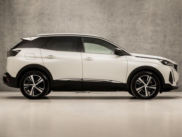 Peugeot 3008 1.6 HYbrid 225 GT 225Pk Automaat (APPLE CARPLAY, GROOT NAVI, LEDER, KEYLESS, 360 CAMERA, SPORTSTOELEN, ADAPTIVE CRUISE, SFEERVERLICHTING, GETINT GLAS, LED KOPLAMPEN, NIEUWSTAAT)