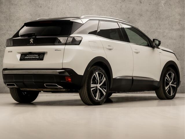 Peugeot 3008 1.6 HYbrid 225 GT 225Pk Automaat (APPLE CARPLAY, GROOT NAVI, LEDER, KEYLESS, 360 CAMERA, SPORTSTOELEN, ADAPTIVE CRUISE, SFEERVERLICHTING, GETINT GLAS, LED KOPLAMPEN, NIEUWSTAAT)