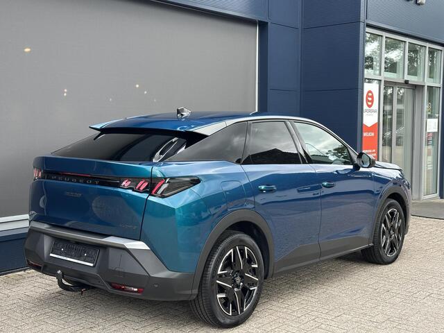Peugeot 3008 1.2 Hybrid 145 PK Allure Automaat | 2025 Demonstratieauto | Trekhaak Afneembaar 1200 KG | Navigatie via Telefoon | Keyless Entry | AGR Stoel met Stoelverwarming | Camera | Climate Control | LED Verlichting | Cruise Control | Parkeersensoren | 19" Lichtmet