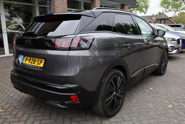 Peugeot 3008 1.6 HYbrid 225 GT BLACK-PACK! Pack Business LEER/ALCANTARA PANO CARPLAY STOELVERW. ELEC.STOEL/KLEP MASSAGE MEMORY 360-CAMERA CRUISE CLIMA NAP 2XPDC 19''LMV