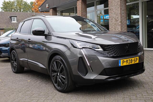 Peugeot 3008 1.6 HYbrid 225 GT BLACK-PACK! Pack Business LEER/ALCANTARA PANO CARPLAY STOELVERW. ELEC.STOEL/KLEP MASSAGE MEMORY 360-CAMERA CRUISE CLIMA NAP 2XPDC 19''LMV