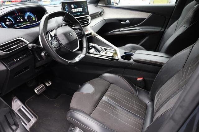 Peugeot 3008 1.6 HYbrid 225 GT BLACK-PACK! Pack Business LEER/ALCANTARA PANO CARPLAY STOELVERW. ELEC.STOEL/KLEP MASSAGE MEMORY 360-CAMERA CRUISE CLIMA NAP 2XPDC 19''LMV