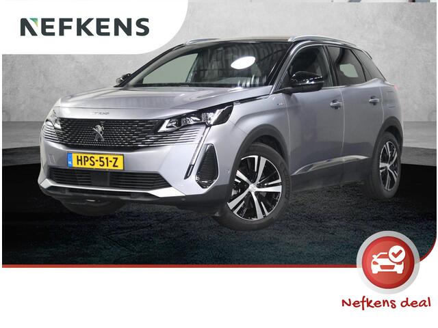 Peugeot 3008 300pk HYbrid4 GT | AppleCarPlay/AndroidAuto | 4x4! | Navigatie | Stoelverwarming | Schuifkanteldak | Adaptive Cruise Control | Keyless | FULL LED | 360'Camera | Isofix | Privacy Glass | Elektrische Klep |
