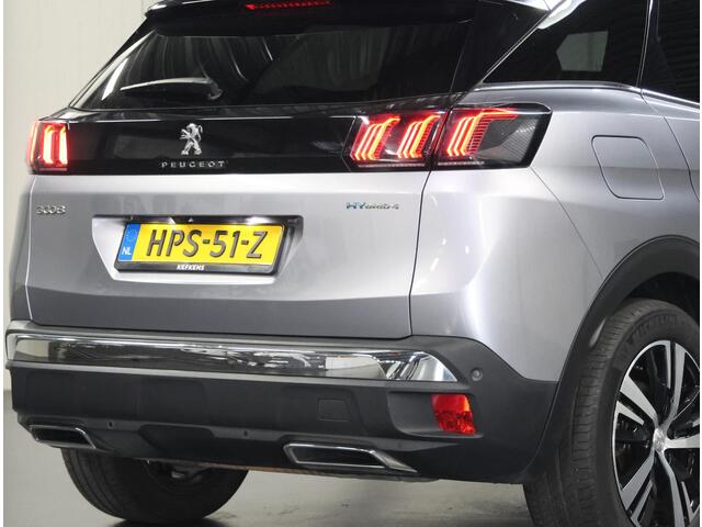 Peugeot 3008 300pk HYbrid4 GT | AppleCarPlay/AndroidAuto | 4x4! | Navigatie | Stoelverwarming | Schuifkanteldak | Adaptive Cruise Control | Keyless | FULL LED | 360'Camera | Isofix | Privacy Glass | Elektrische Klep |