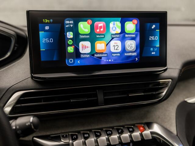 Peugeot 3008 1.6 HYbrid 225 GT 225Pk Automaat (PANORAMADAK, APPLE CARPLAY, GROOT NAVI, 360 CAMERA, LEDER, SPORTSTOELEN, ADAPTIVE CRUISE, SFEERVERLICHTING, GETINT GLAS, KEYLESS, NIEUWSTAAT)