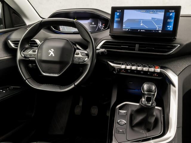 Peugeot 3008 1.2 PureTech Allure Sport (APPLE CARPLAY, GROOT NAVI, 360 CAMERA, STOELVERWARMING, LEDER, SPORTSTOELEN, ADAPTIVE CRUISE, TREKHAAK, ELEK ACHTERKLEP, NIEUWSTAAT)