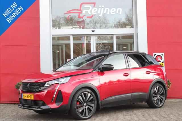 Peugeot 3008 1.6 HYbrid 225PK GT PACK BUSINESS | AFNEEMBARE TREKHAAK | PANORAMISCH SCHUIF/KANTEL DAK | ELEKTRISCH BEDIENBARE BESTUURDERSSTOEL MET GEHEUGENFUNCTIE | FOCAL AUDIO SYSTEM | ELEKTRISCH BEDIENARE ACHTERKLEP | KEYLESS ENTRY/START | 360° CAMERA | 19" LICHTMETA