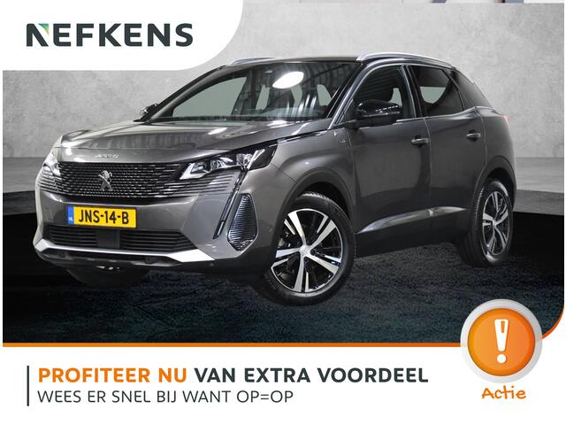 Peugeot 3008 1.2 130PK GT | 1ste eigenaar | AUTOMAAT | AppleCarPlay/AndroidAuto | Adaptive Cruise Control | Stoelverwarming | Camera | Sfeerverlichting | Virt.Cockpit | Keyless | Isofix | Privacy Glass | Parkeersensoren |