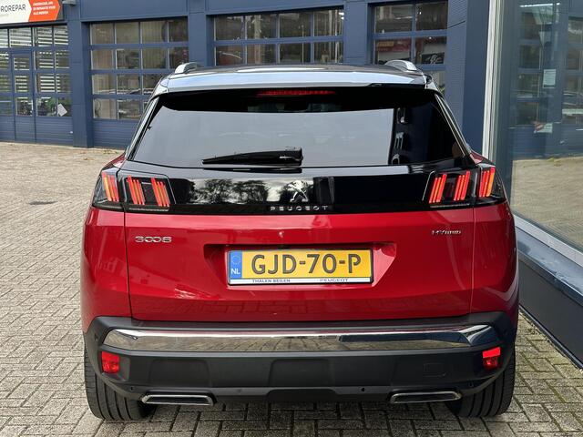 Peugeot 3008 1.6 HYbrid 225 GT | Navigatie | Plug in Hybride | Trekhaak 1250 KG Afneembaar | Elektrische Achterklep | Full LED Verlichting | Automaat | Dodehoek bewaking | Stoelverwarming | Adaptieve Cruise Control |19 inch Lichtmetaal | Camera | Stoelverwarming |