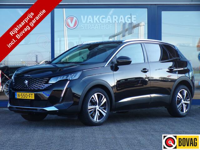 Peugeot 3008 1.2 Blue Lease Allure, Carplay + Android Auto / Camera + Sensoren / Keyless / Full LED. / Adaptive Cruise / Stoelverwarming / 18'' LMV