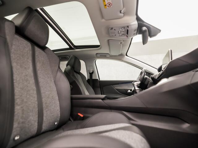 Peugeot 3008 1.2 PureTech Allure Sport 131Pk (PANORAMADAK, APPLE CARPLAY, GROOT NAVI, 360 CAMERA, KEYLESS, LEDER, TREKHAAK, GETINT GLAS, NIEUWE APK, NIEUWSTAAT)