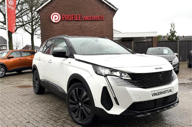 Peugeot 3008 *** 130 Pk *** GT *** Automaat *** Black Pack * Open Schuifdak * Stoelverwarming * Keyless Entry & Start * Parkeer Camera voor- en achterzijde * Elektrisch bedienbare Achterklep * L.M. Velgen * Alcantara Interieur * Vingerhoets; Vierde Generatie Eerstekla