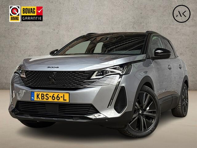 Peugeot 3008 1.6 HYbrid 225 GT 225Pk Automaat (PANORAMADAK, APPLE CARPLAY, GROOT NAVI, LEDER/ALCANTARA, STOELVERWARMING, 360 CAMERA, ADAPTIVE CRUISE, GETINT GLAS, NIEUWSTAAT)