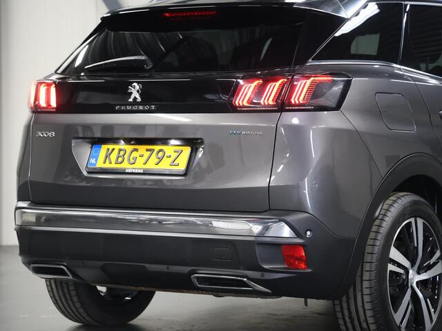 Peugeot 3008 1.6 HYbrid4 300PK GT | 1ste eigenaar | AUTOMAAT | Navigatie | Schuifkanteldak | Dodehoekdetectie | Camera | 18''LMV | Adaptief Cruise Control | AppleCarPlay/AndroidAuto | Climate Control | Virt.Cockpit | Keyless | Isofix | Privacy Glass | Parkeersensoren 