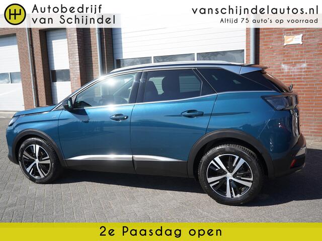 Peugeot 3008 1.2 PURETECH 131PK AUTOMAAT GT PACK LUXE PERFECT ONDERHOUDEN OKT 2021 LUXE LEDER 4X ZGAN ALL SEASON BANDEN ZWARTE HEMEL ADAPTIEVE CRUISE CAMERA ANDROID-APPLECARPLAY VIRTUEEL COCKPIT FULL LED STOELVERWARMING ENZ...
