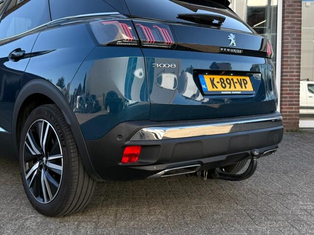 Peugeot 3008 1.6 PureTech GT 181 PK Automaat I Alcantara stoelen I LED I Trekhaak I 360 Camera I Stoelverwarming
