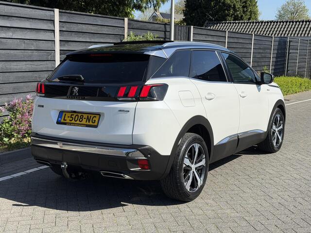 Peugeot 3008 GT Line 1.6 e-THP 165PK EAT6 Automaat Navigatie, Achteruitrijcamera, Keyless, Panoramadak, Trekhaak, Parkeersensoren, Apple Carplay, Android Auto