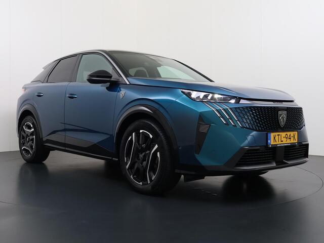 Peugeot 3008 e-3008 GT 73 kWh SOH 94% | VOOR & ACHTERSTOELEN VERWARMD | STUURVERWARMING | MEM. SEAT | STOEL MASSAGE | 360 CAMERA | DIRECT LEVERBAAR! | ADAP. CRUISE | VOLLEDIGE FABRIEKS GARANTIE TM 03-2027 |