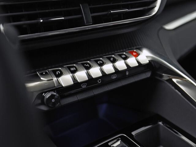 Peugeot 3008 1.6 HYbrid 225 Allure Sport 225Pk Automaat (APPLE CARPLAY, GROOT NAVI, 360 CAMERA, LEDER, SPORTSTOELEN, KEYLESS, GETINT GLAS, ZWART HEMEL, NIEUWSTAAT)