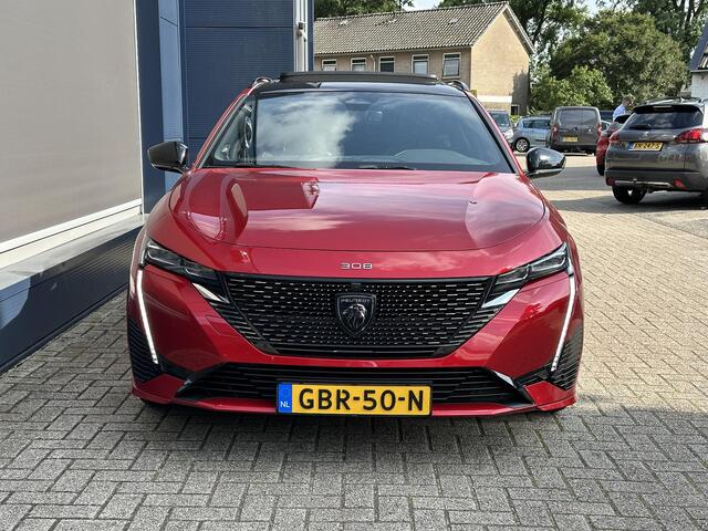 Peugeot 308 SW 1.6 HYbrid 225 GT | Meest Complete Uitvoering ! | Panorama Schuif- / Kanteldak | Trekhaak 1450 KG | FOCAL Audio | Stoelverwarming & Massage | Elektrische Kofferklep | Matrix LED Verlichting | 18" PORTLAND Velgen |