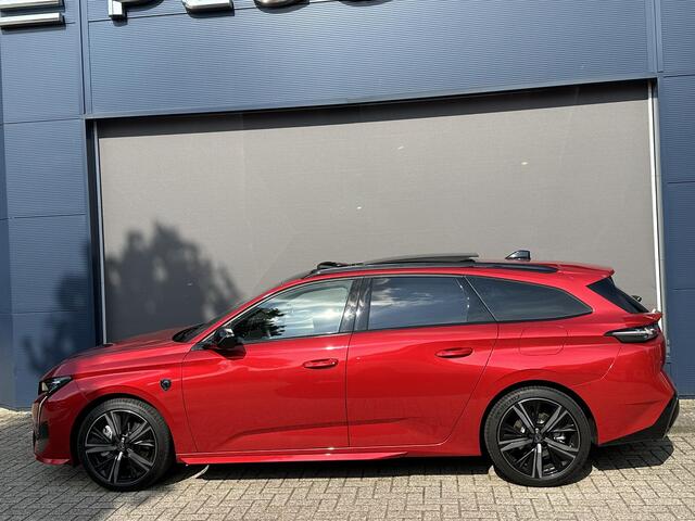 Peugeot 308 SW 1.6 HYbrid 225 GT | Meest Complete Uitvoering ! | Panorama Schuif- / Kanteldak | Trekhaak 1450 KG | FOCAL Audio | Stoelverwarming & Massage | Elektrische Kofferklep | Matrix LED Verlichting | 18" PORTLAND Velgen |