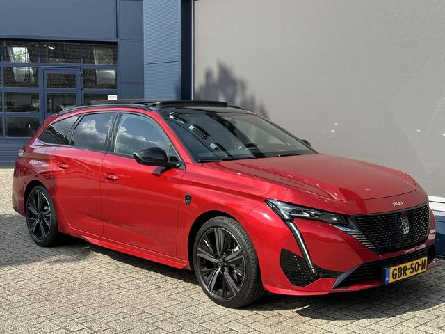 Peugeot 308 SW 1.6 HYbrid 225 GT | Meest Complete Uitvoering ! | Panorama Schuif- / Kanteldak | Trekhaak 1450 KG | FOCAL Audio | Stoelverwarming & Massage | Elektrische Kofferklep | Matrix LED Verlichting | 18" PORTLAND Velgen |
