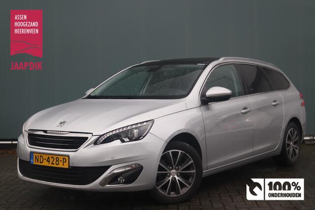 Peugeot 308 SW BWJ 2016 1.2 131 PK Blue Lease Premium PANORAMADAK / AUTOMAAT / PRIV. GLAS / CLIMA / NAVI / CRUISE / BLUETOOTH / PDC V+A / LMV 16 INCH / MULTIFUNCT. STUUR