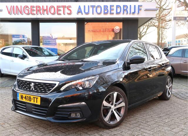 Peugeot 308 130 Pk *** GT-line *** Benzine * Navigatie * Panoramadak * 1/2 Lederen Interieur * L.M. Velgen * Keyless Start * Achteruitrij Camera * Parkeersensoren voor en achter * Zwart * Vingerhoets; Vierde Generatie Eersteklas Service !
