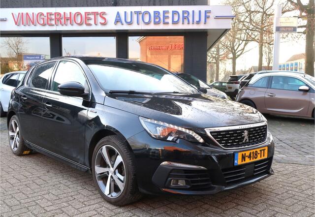 Peugeot 308 130 Pk *** GT-line *** Benzine * Navigatie * Panoramadak * 1/2 Lederen Interieur * L.M. Velgen * Keyless Start * Achteruitrij Camera * Parkeersensoren voor en achter * Zwart * Vingerhoets; Vierde Generatie Eersteklas Service !