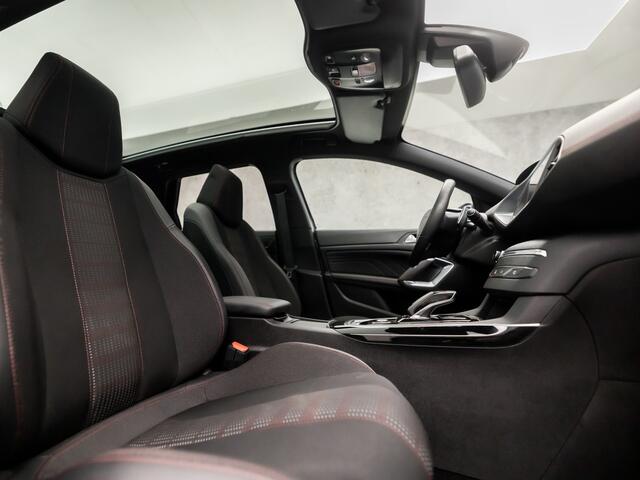 Peugeot 308 SW 1.2 PureTech GT-line Automaat (PANORAMADAK, APPLE CARPLAY, GROOT NAVI, 360 CAMERA, ADAPTIVE CRUISE, LEDER, SPORTSTOELEN, KEYLESS, DENON AUDIO, LED KOPLAMPEN, DAB+, ZWART HEMEL, NIEUWSTAAT)