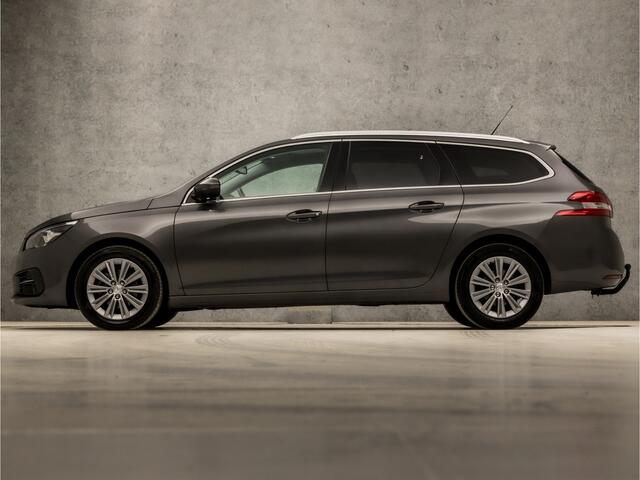 Peugeot 308 SW 1.2 PureTech Sport Deluxe Automaat (PANORAMADAK, APPLE CARPLAY, GROOT NAVI, 360 CAMERA, STOELVERWARMING, LEDER, GETINT GLAS, MASSAGE, DAB+, NIEUWE APK, NIEUWSTAAT)
